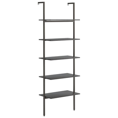 Scaffale Pendente a 5 Livelli Nero 64x35x185 cm | homemem39