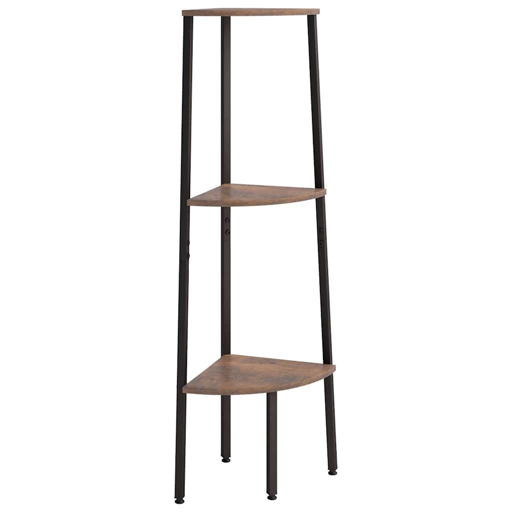 Scaffale Angolare 3 Livelli 45,5x31,5x120cm