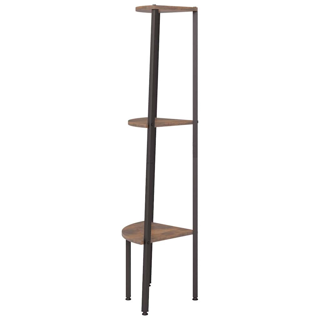 Scaffale Angolare 3 Livelli 45,5x31,5x120cm