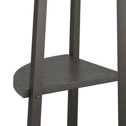 Scaffale Angolare a 3 Livelli Nero 45,5x31,5x120 cm | homemem39