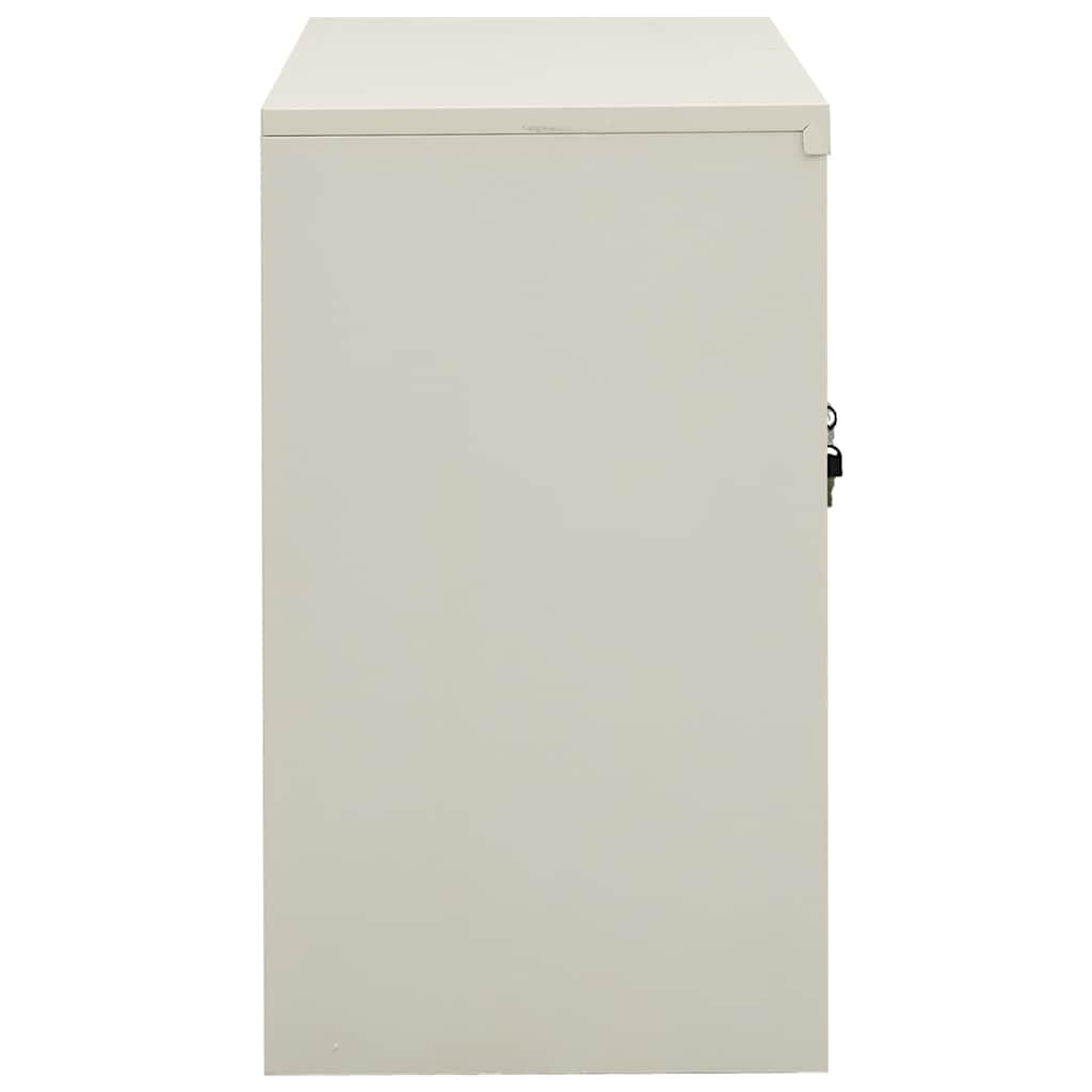 Armadio per Ufficio Grigio Chiaro 90x40x70 cm in Acciaio | homemem39