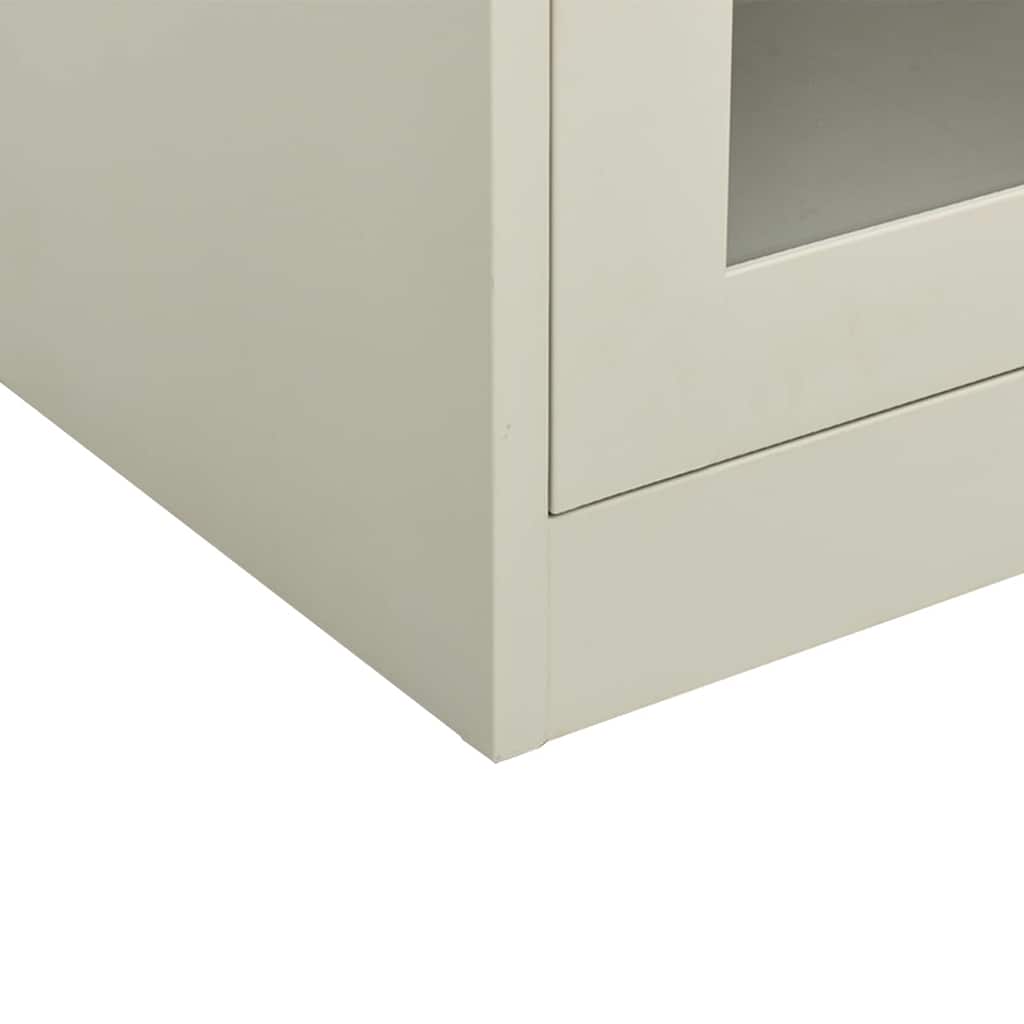 Armadio per Ufficio Grigio Chiaro 90x40x70 cm in Acciaio | homemem39