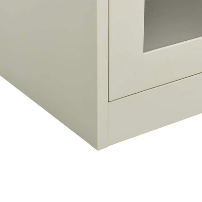 Armadio per Ufficio Grigio Chiaro 90x40x70 cm in Acciaio | homemem39