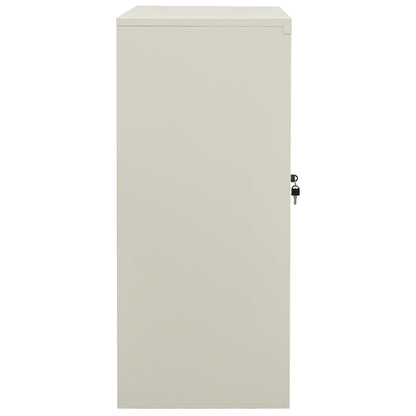 Armadio per Ufficio Grigio Chiaro 90x40x90 cm in Acciaio | homemem39