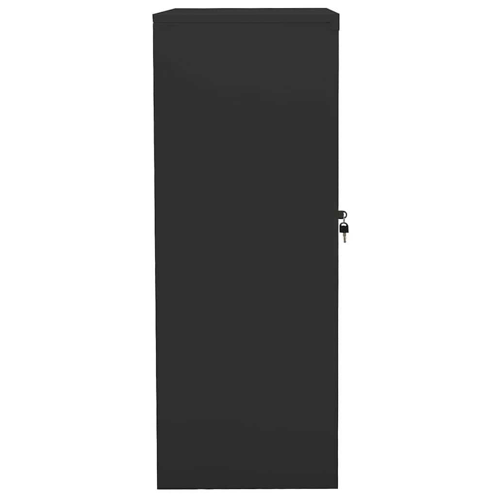 Armadio per Ufficio Antracite 90x40x105 cm in Acciaio | homemem39