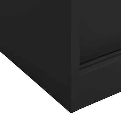 Armadio Ufficio Anta Scorrevole Antracite 90x40x90cm Acciaio