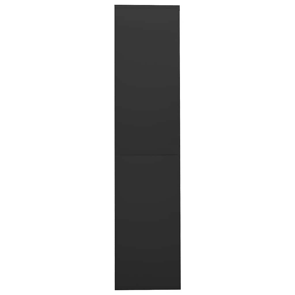 Armadio Ufficio Anta Scorrevole Antracite 90x40x180 cm Acciaio | homemem39