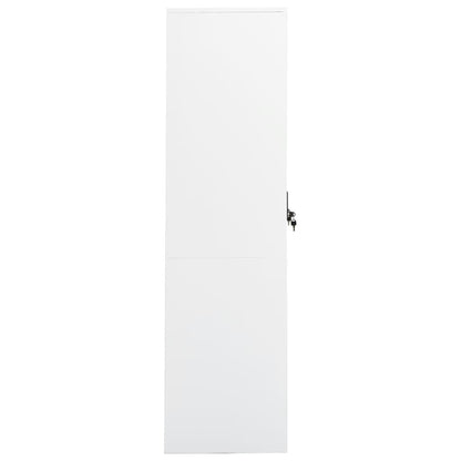 Armadio Bianco 80x50x180 cm in Acciaio - homemem39
