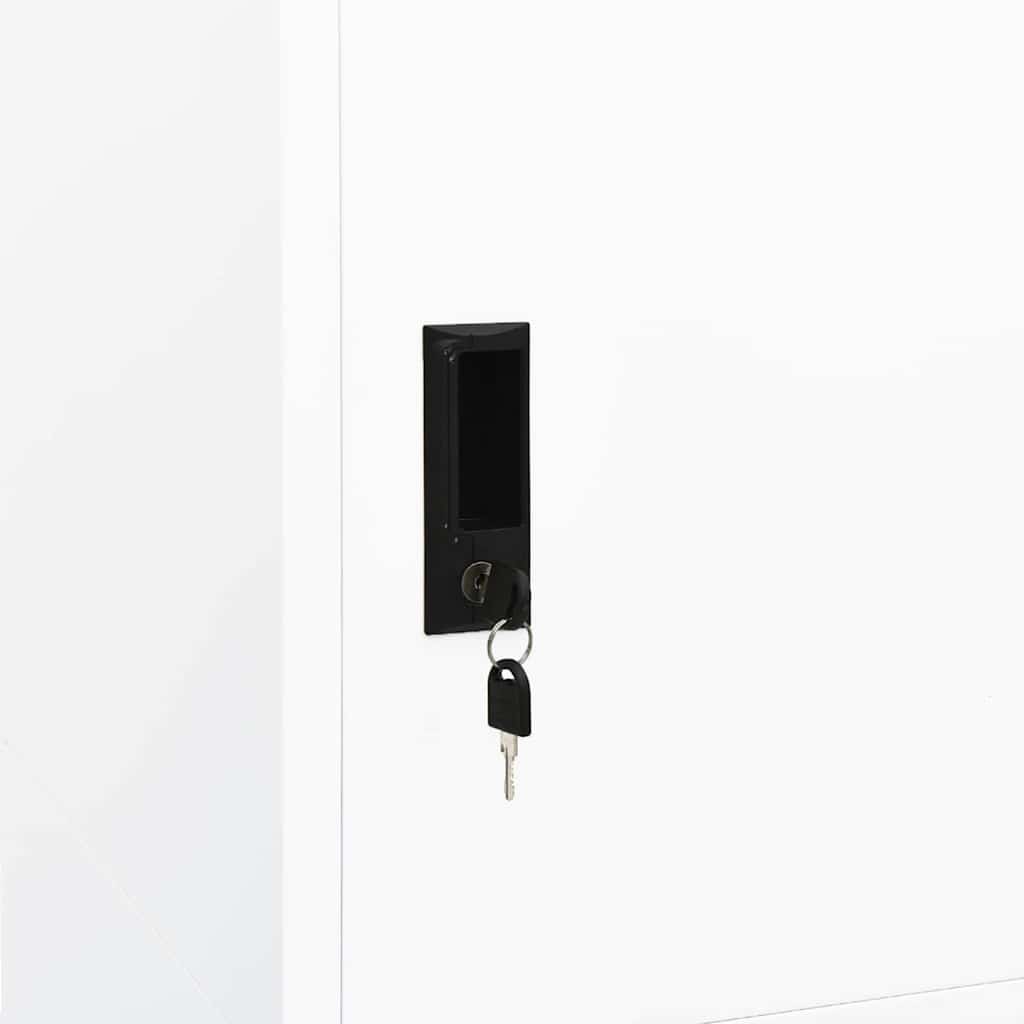 Armadio Bianco 80x50x180 cm in Acciaio