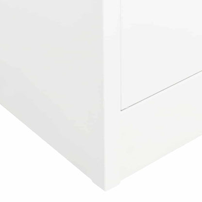 Armadio Bianco 80x50x180 cm in Acciaio