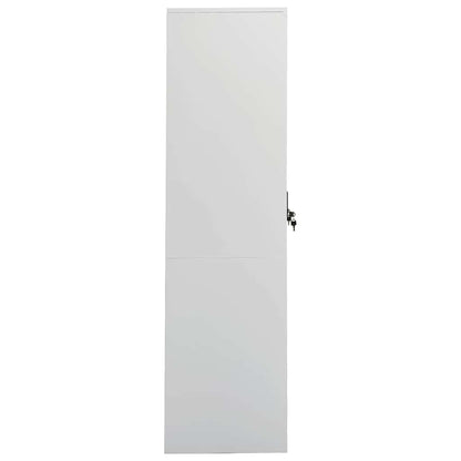 Armadio Grigio Chiaro 80x50x180 cm in Acciaio | homemem39