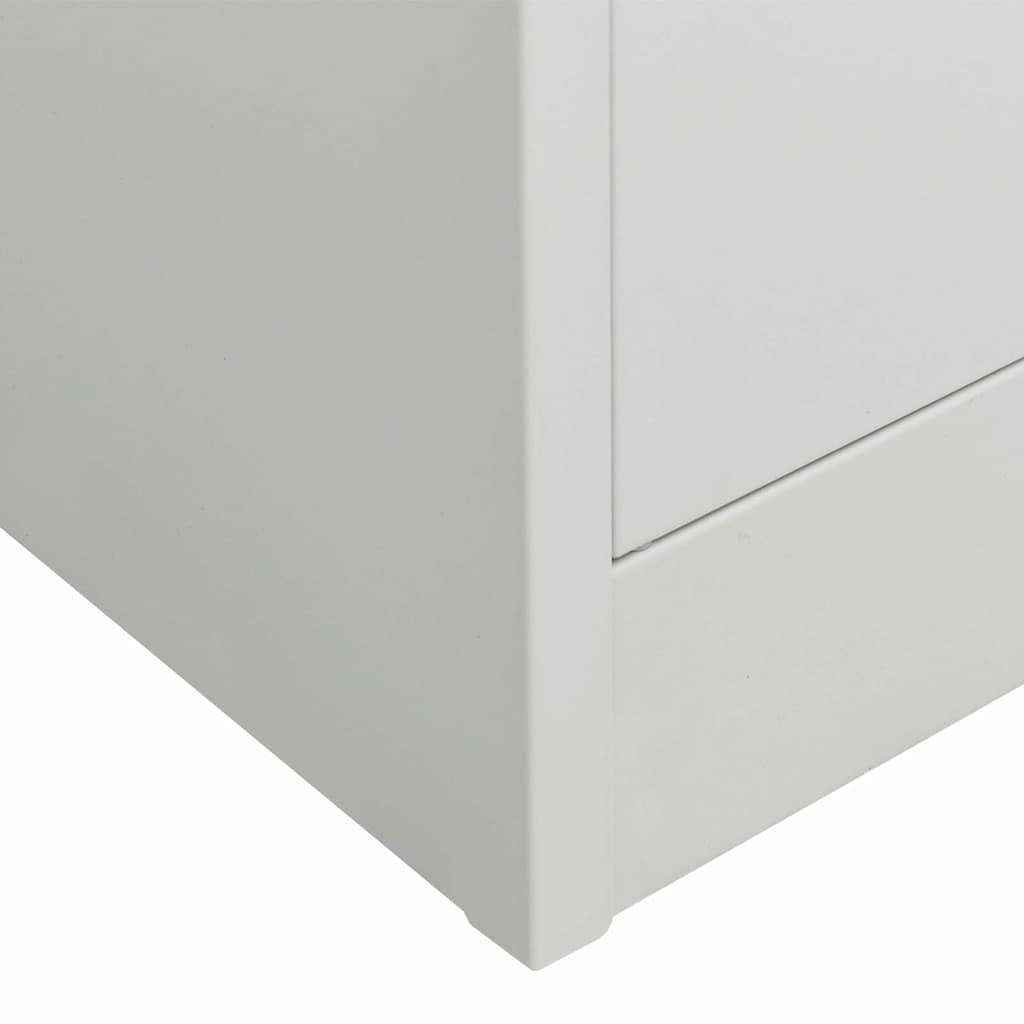 Armadio Grigio Chiaro 80x50x180 cm in Acciaio