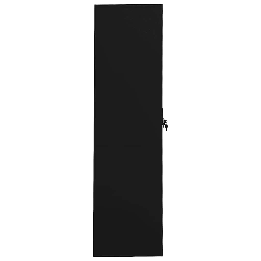 Armadio Nero 80x50x180 cm in Acciaio | homemem39