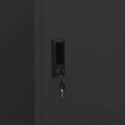 Armadio Antracite 80x50x180 cm in Acciaio | homemem39