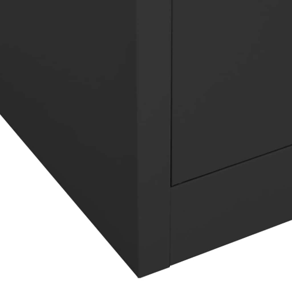 Armadio Antracite 80x50x180 cm in Acciaio | homemem39