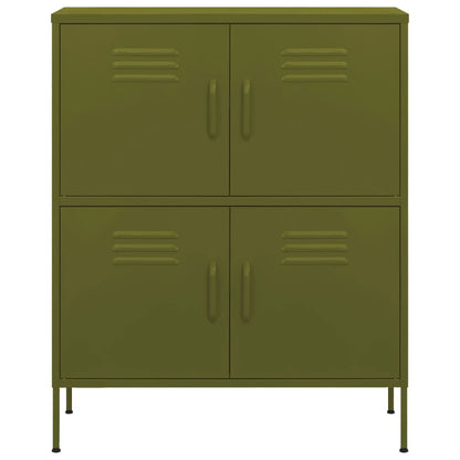Armadietto Verde Oliva 80x35x101,5 cm in Acciaio