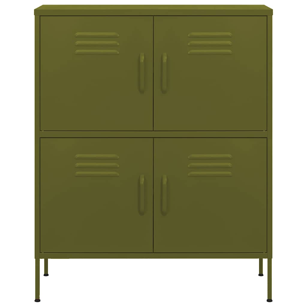 Armadietto Verde Oliva 80x35x101,5 cm in Acciaio