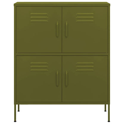 Armadietto Verde Oliva 80x35x101,5 cm in Acciaio