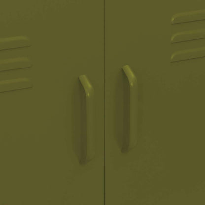 Armadietto Verde Oliva 80x35x101,5 cm in Acciaio