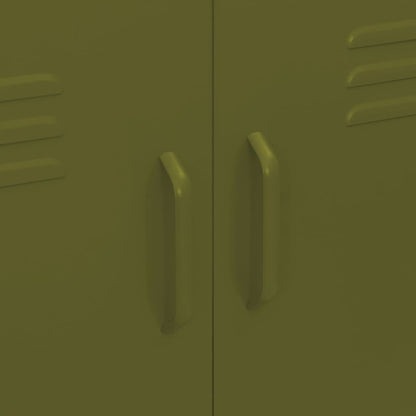 Armadietto Verde Oliva 80x35x101,5 cm in Acciaio