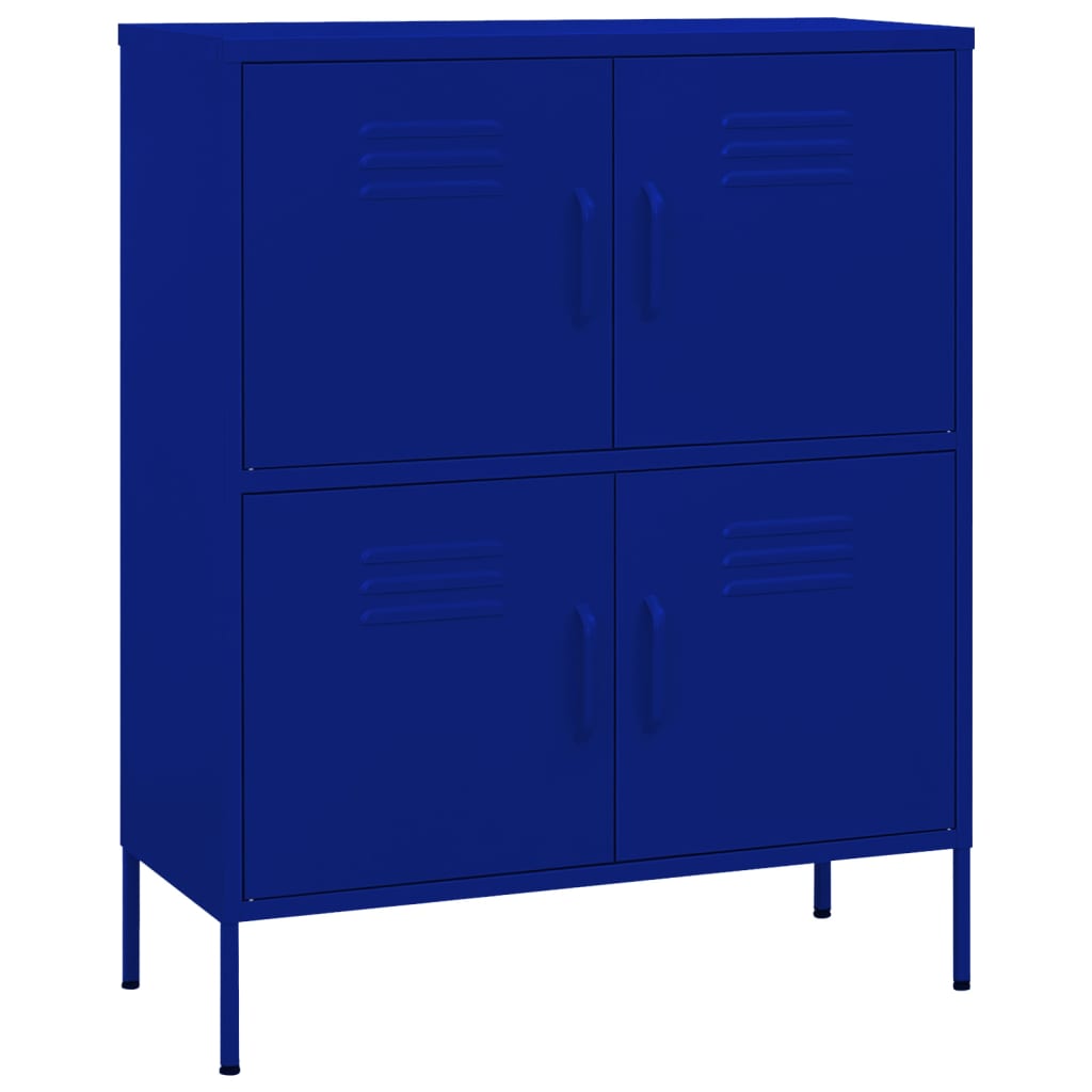 Navy Blue Cabinet 80x35x101.5 cm in Steel