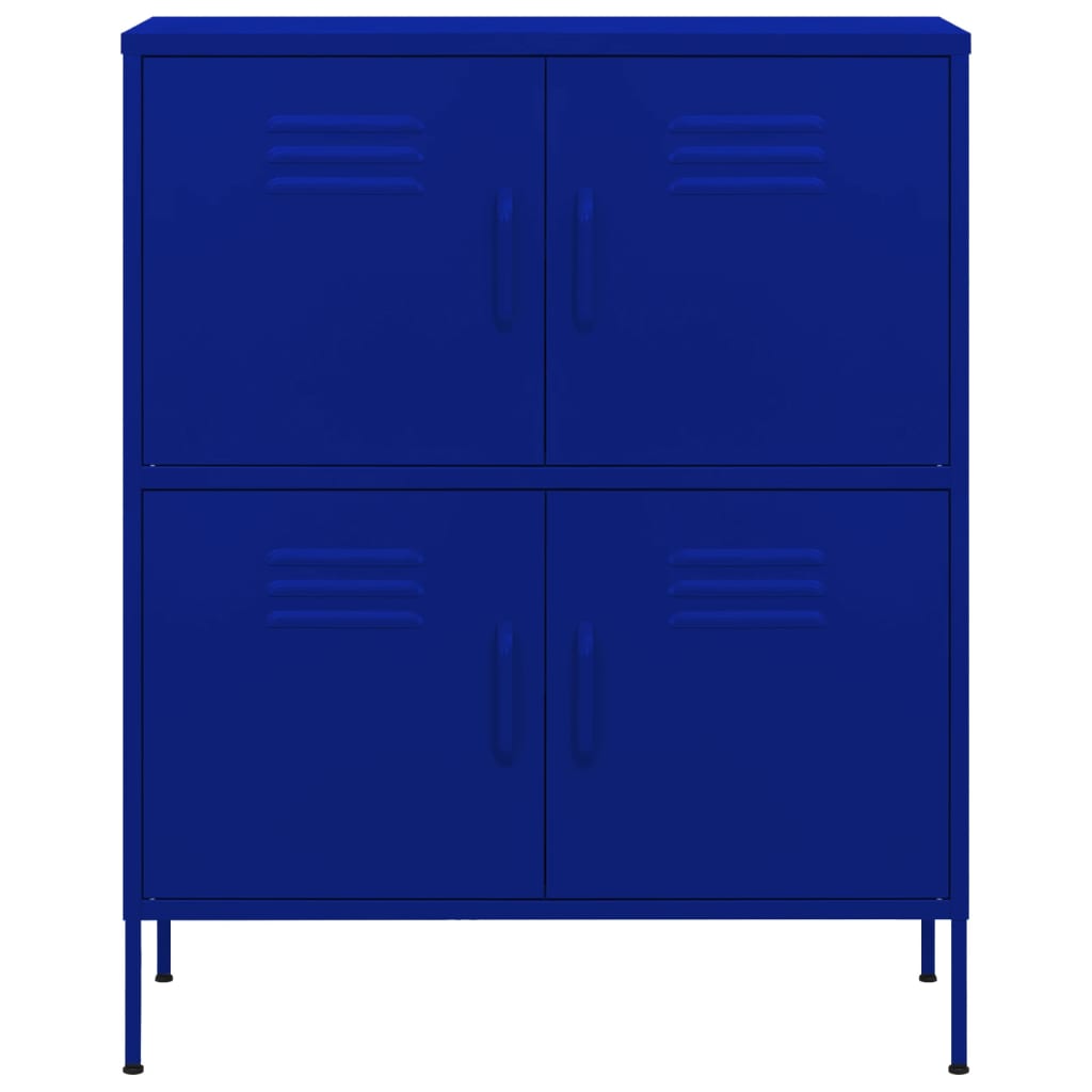 Navy Blue Cabinet 80x35x101.5 cm in Steel