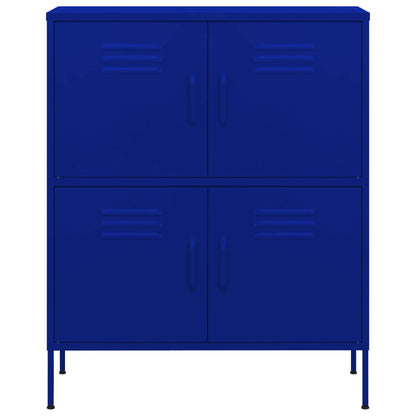 Navy Blue Cabinet 80x35x101.5 cm in Steel