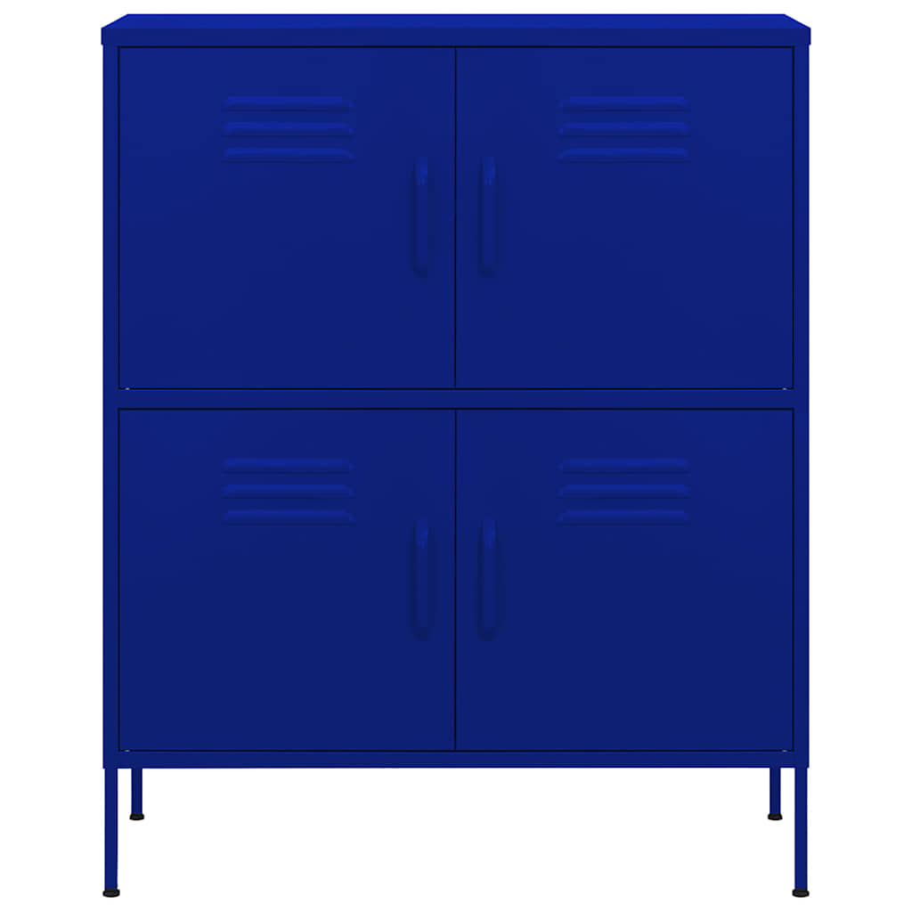 Armadietto Blu Marino 80x35x101,5 cm in Acciaio