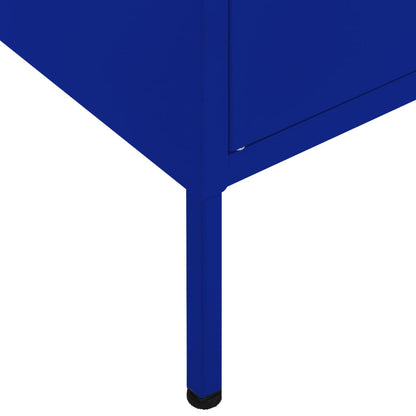 Armadietto Blu Marino 80x35x101,5 cm in Acciaio