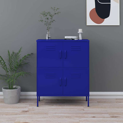 Armadietto Blu Marino 80x35x101,5 cm in Acciaio