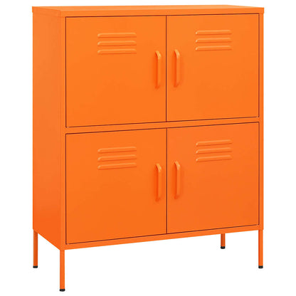Armadietto Arancione 80x35x101,5 cm in Acciaio