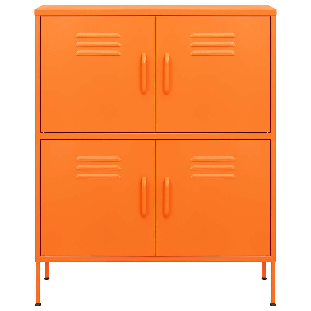 Armadietto Arancione 80x35x101,5 cm in Acciaio