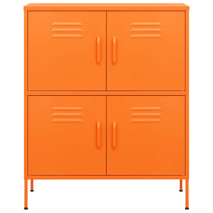 Armadietto Arancione 80x35x101,5 cm in Acciaio