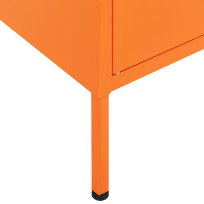 Armadietto Arancione 80x35x101,5 cm in Acciaio | homemem39