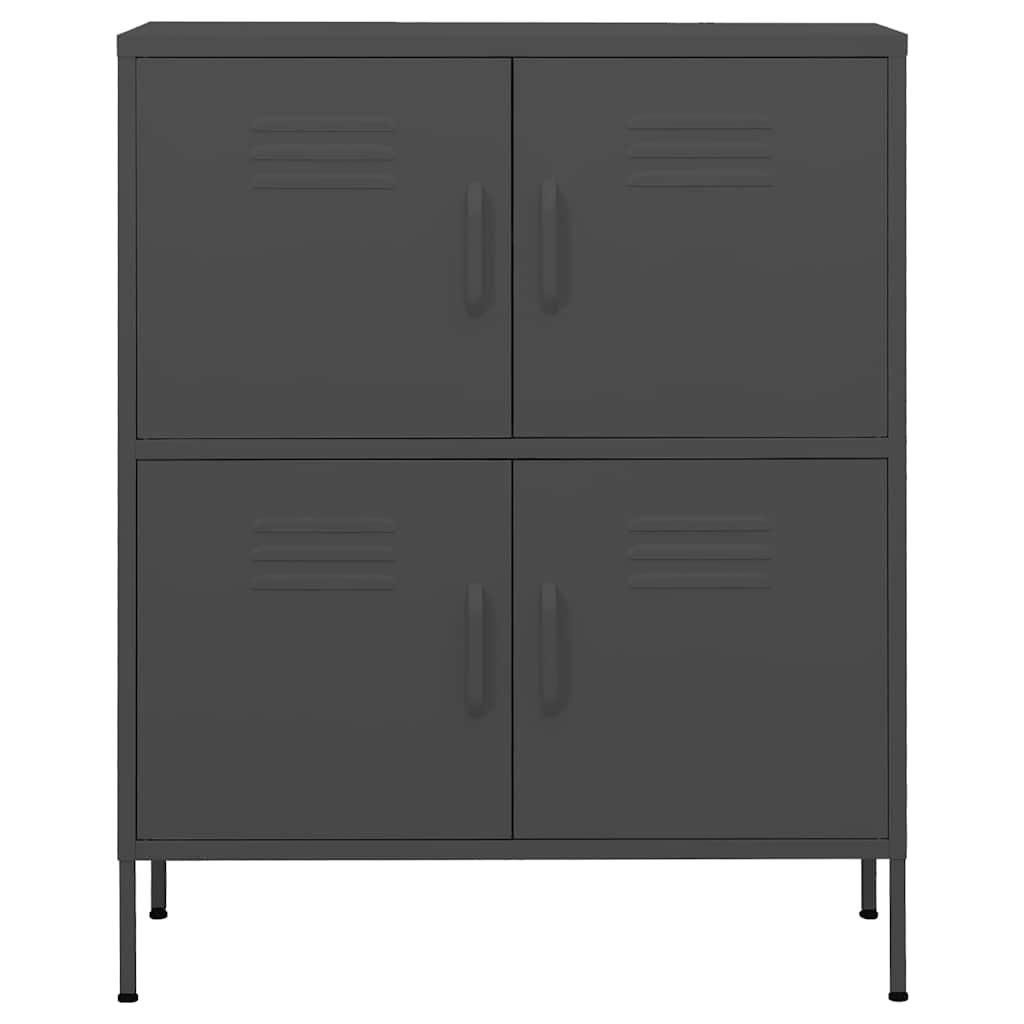 Armadietto Antracite 80x35x101,5 cm in Acciaio