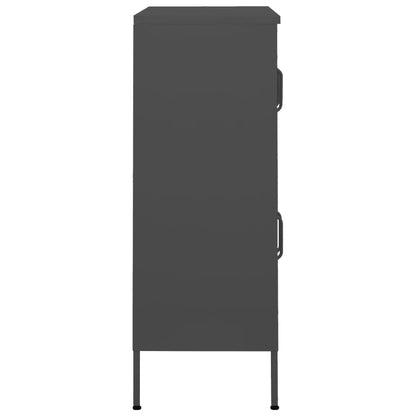 Armadietto Antracite 80x35x101,5 cm in Acciaio