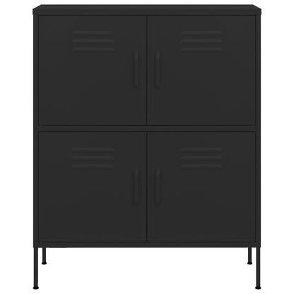 Armadietto Nero 80x35x101,5 cm in Acciaio