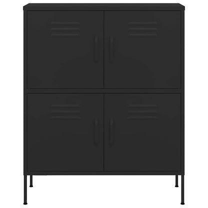 Armadietto Nero 80x35x101,5 cm in Acciaio