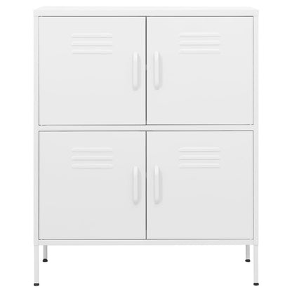 Armadietto Bianco 80x35x101,5 cm in Acciaio