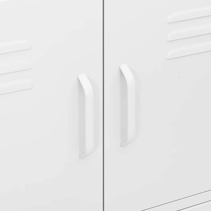 Armadietto Bianco 80x35x101,5 cm in Acciaio