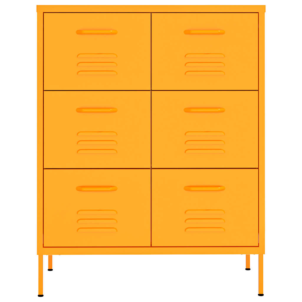 Cassettiera 80x35x101,5 cm in Acciaio