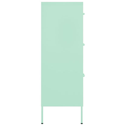 Cassettiera Menta 80x35x101,5 cm in Acciaio
