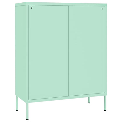 Cassettiera Menta 80x35x101,5 cm in Acciaio