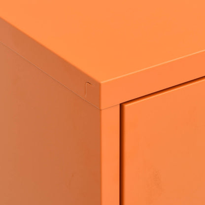 Armadietto Arancione 80x35x101,5 cm in Acciaio