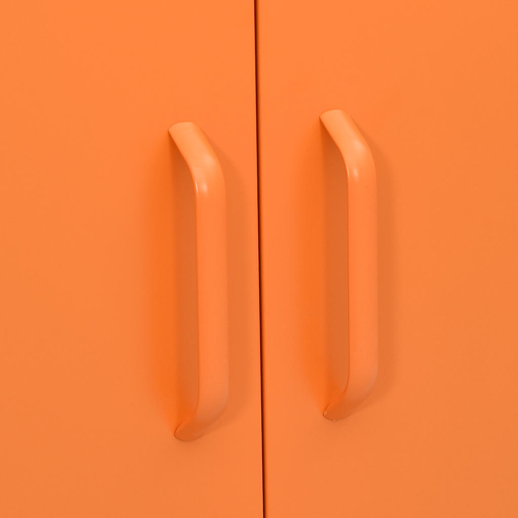 Armadietto Arancione 80x35x101,5 cm in Acciaio