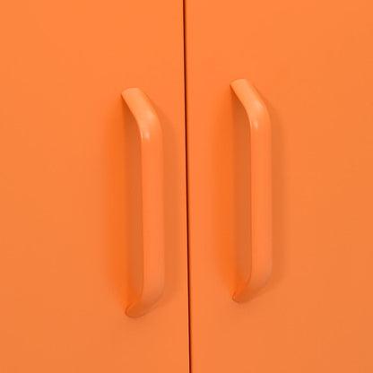 Armadietto Arancione 80x35x101,5 cm in Acciaio