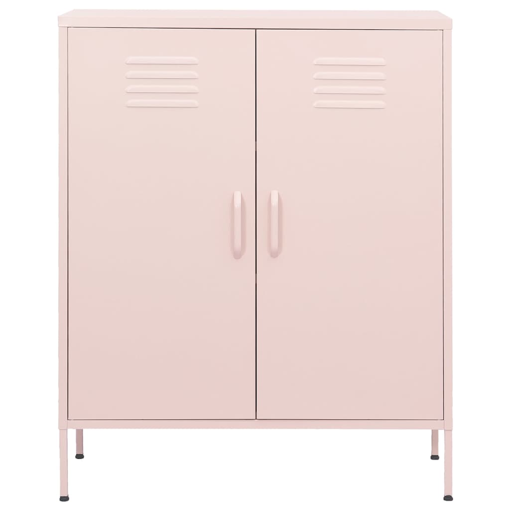 Armadietto Rosa 80x35x101,5 cm in Acciaio