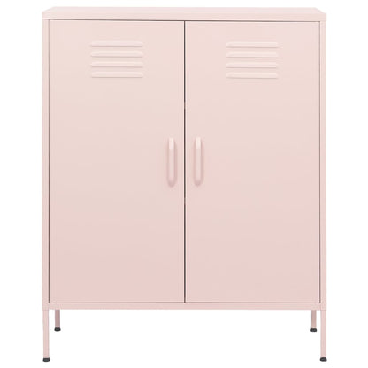 Armadietto Rosa 80x35x101,5 cm in Acciaio