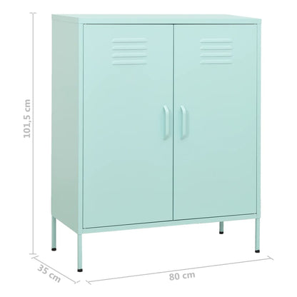 Armadietto Menta 80x35x101,5 cm in Acciaio | homemem39