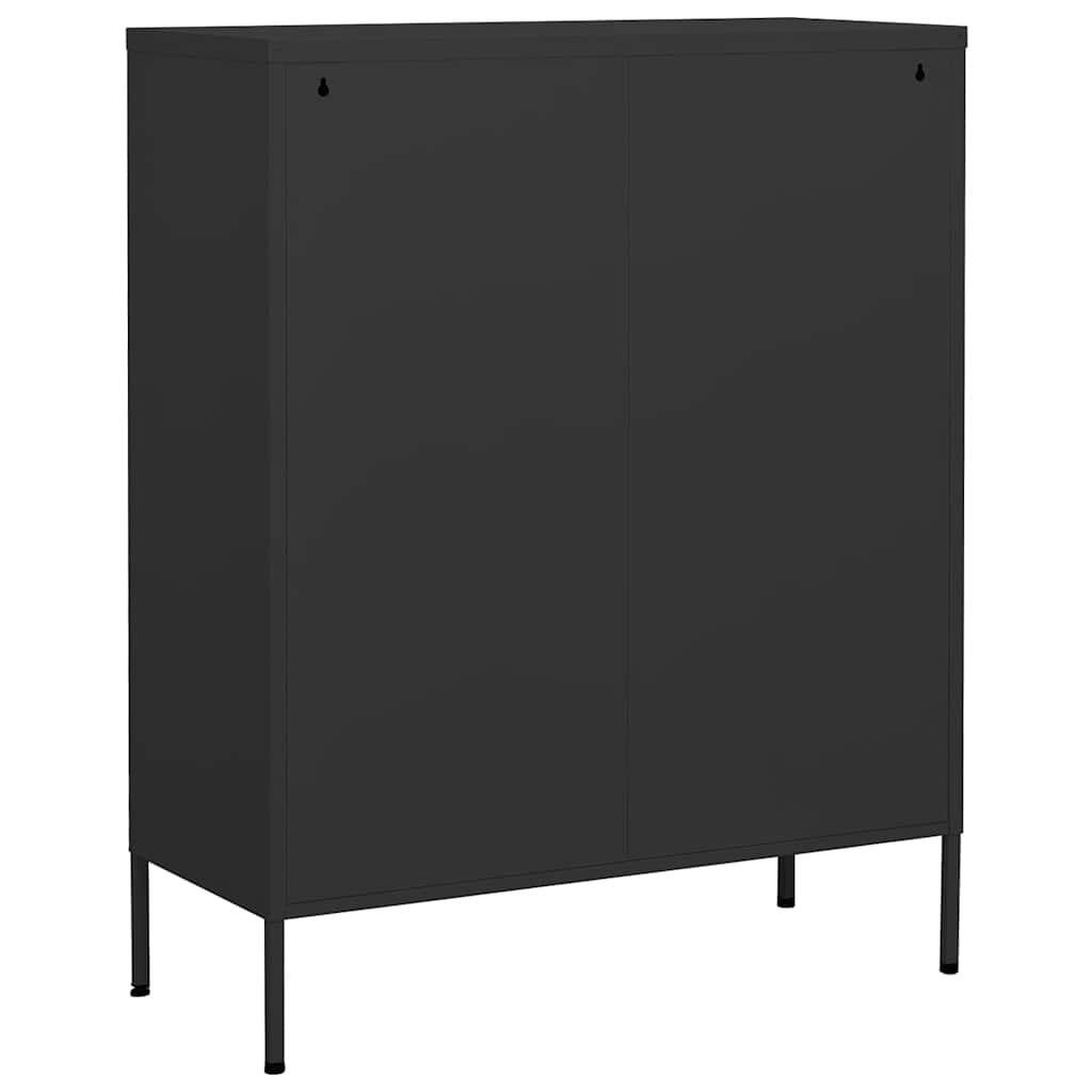 Armadietto Antracite 80x35x101,5 cm in Acciaio | homemem39